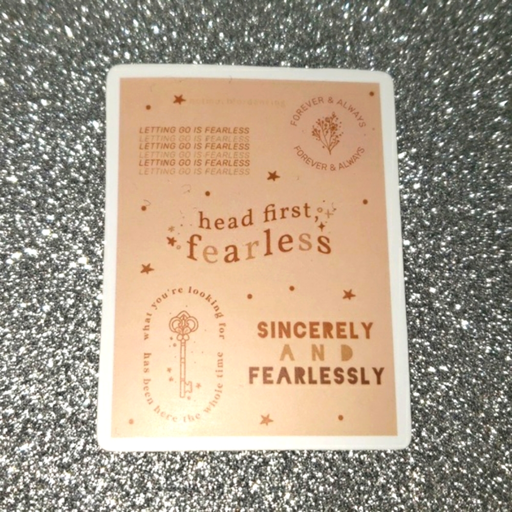 10/$10 Taylor Swift FEARLESS WATERPROOF Sticker